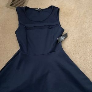 Lulu Navy Skater Dress, Size S, New with Tags